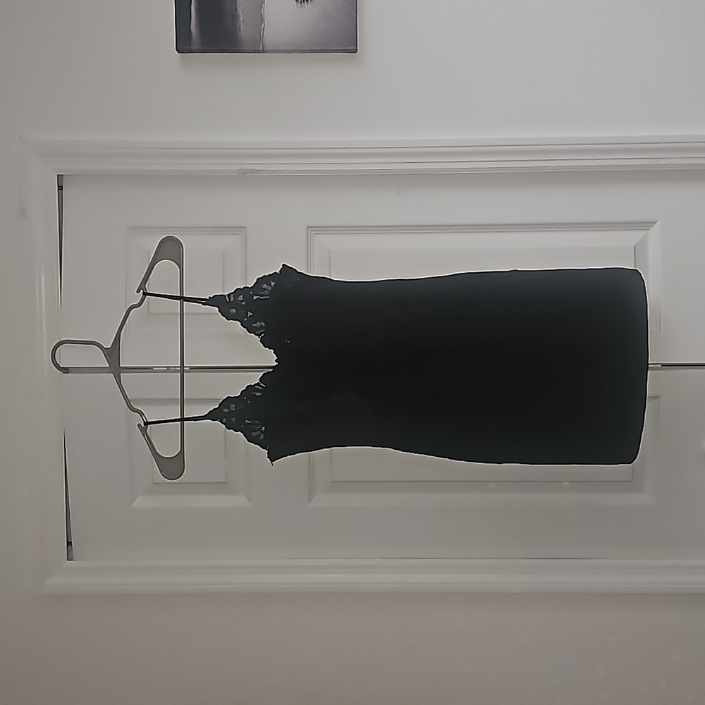 Black Guess satin dress
